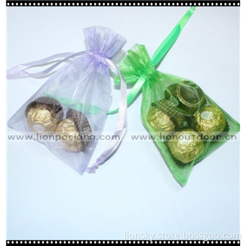Favorites Compare Customized Logo Organza Bag for Gift Jewelry Cosmet